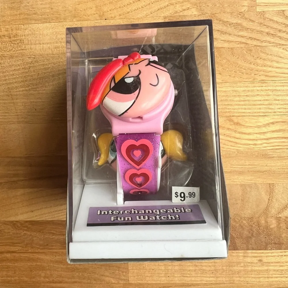 Vintage Cartoon Network the Powerpuff girls interchangeable heads digital watch